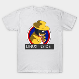 Linux inside - funny sticker for linux users T-Shirt